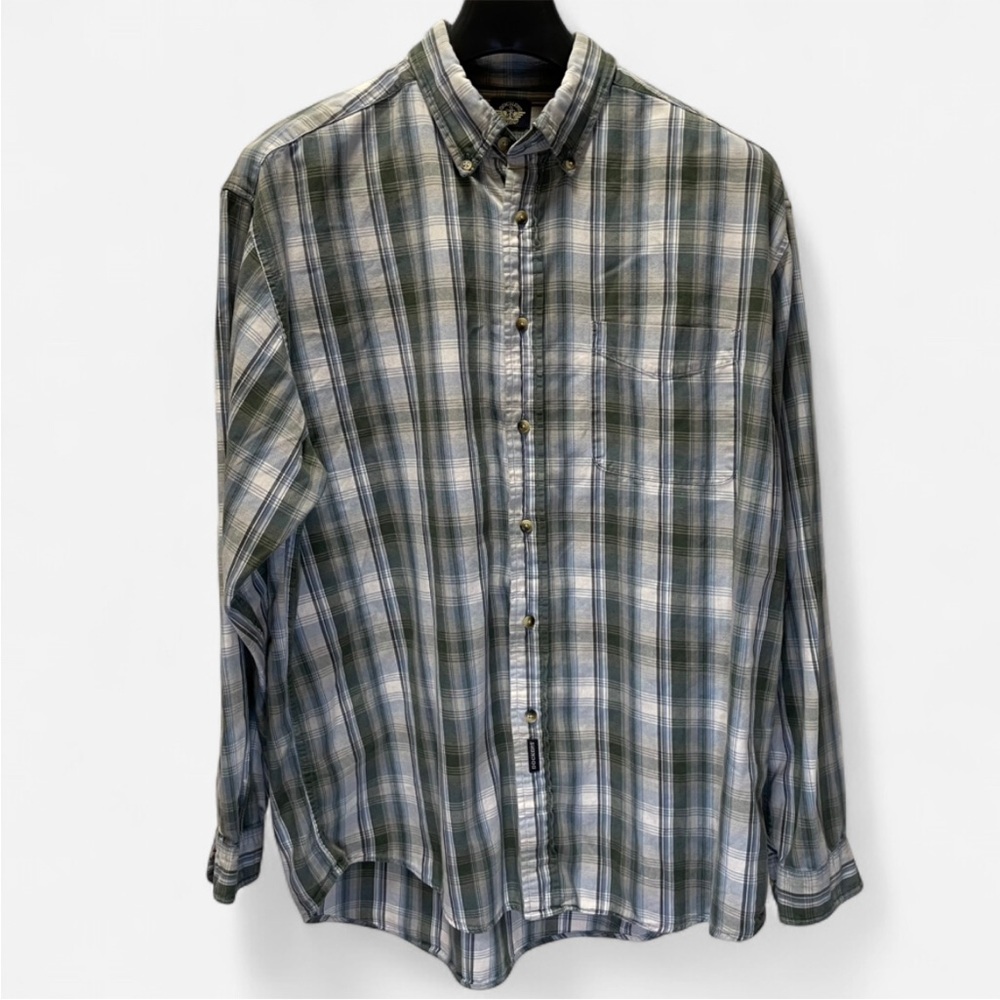 Vintage Plaid Dockers Long Sleeve Button Down Shirt - Men's XL